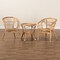 Baxton Studio Alleta Modern Bohemian Natural Brown Rattan 3-Piece Living Room Set 210-12719-12720 - alternate 8